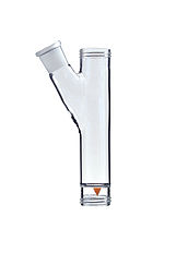 Récipient de verre avec raccord latéral (approx. 0.2 l)