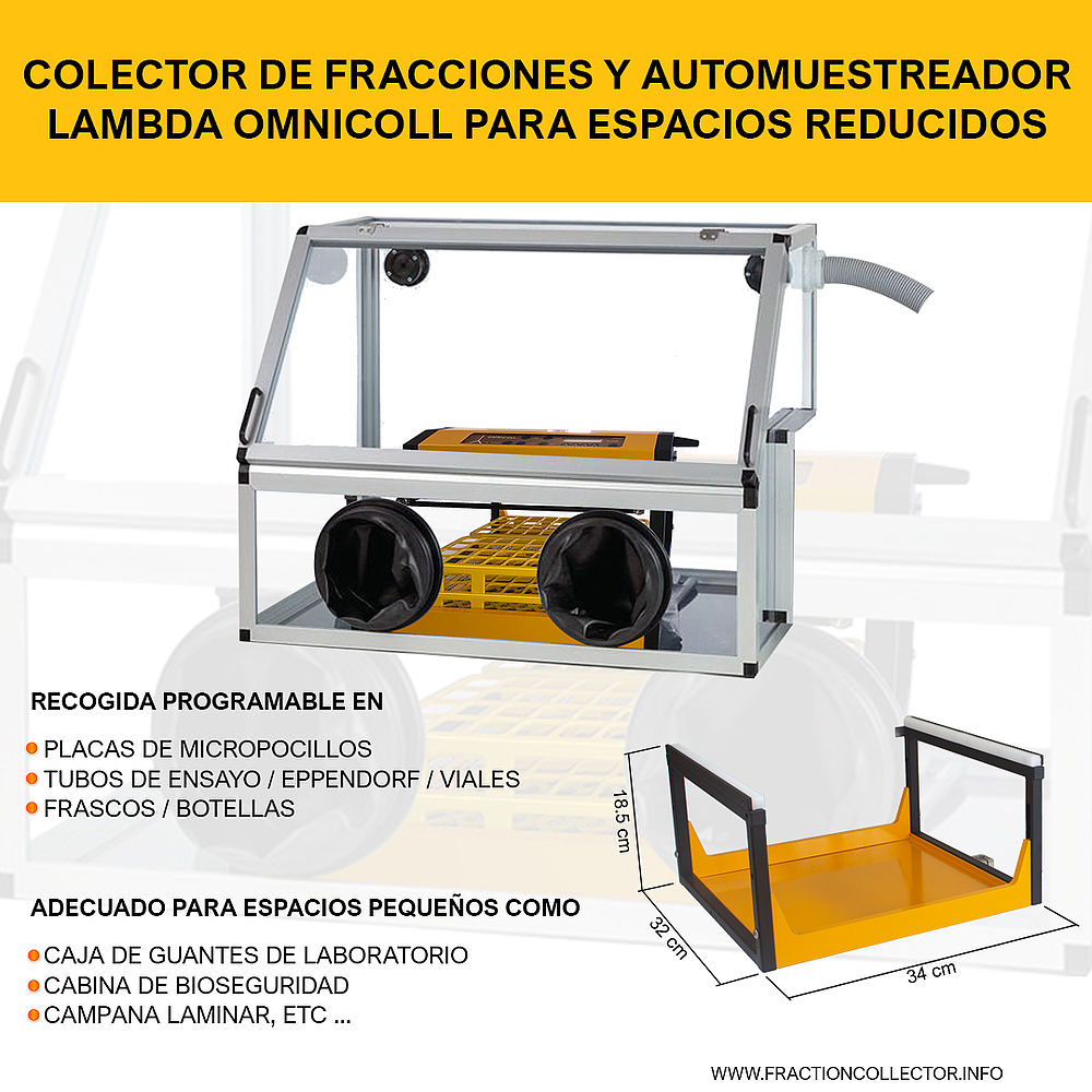 Colector de fracciones LAMBDA OMNICOLL para espacios reducidos