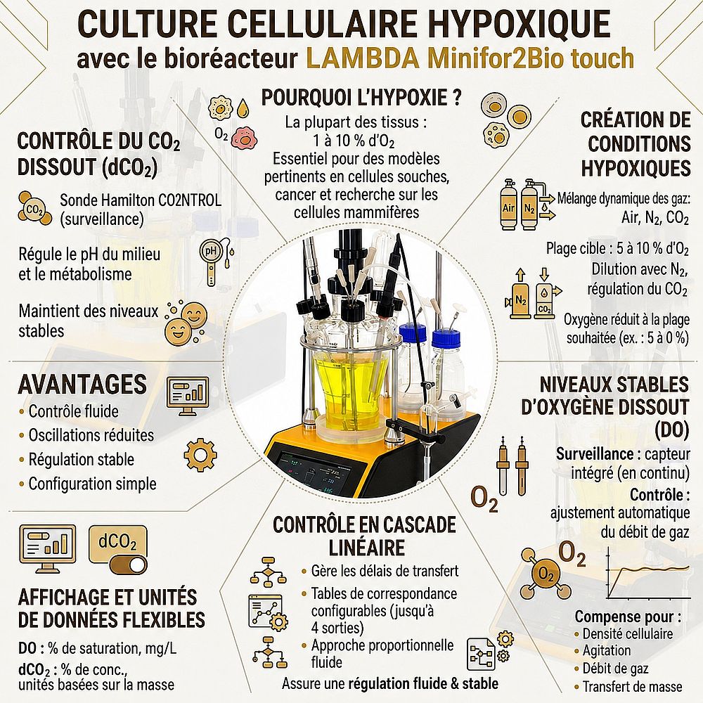 Bioréacteur pour culture hypoxique