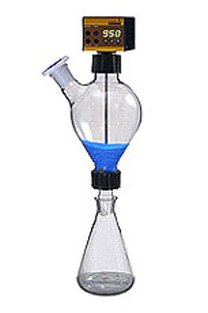 Aparato de dosificación de polvo LAMBDA DOSER para dosificar sustancias pulverulentas de forma automática y segura - frasco de 1 litro